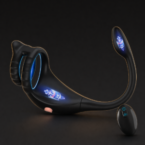 Remote-control vibrating prostate ring and plug